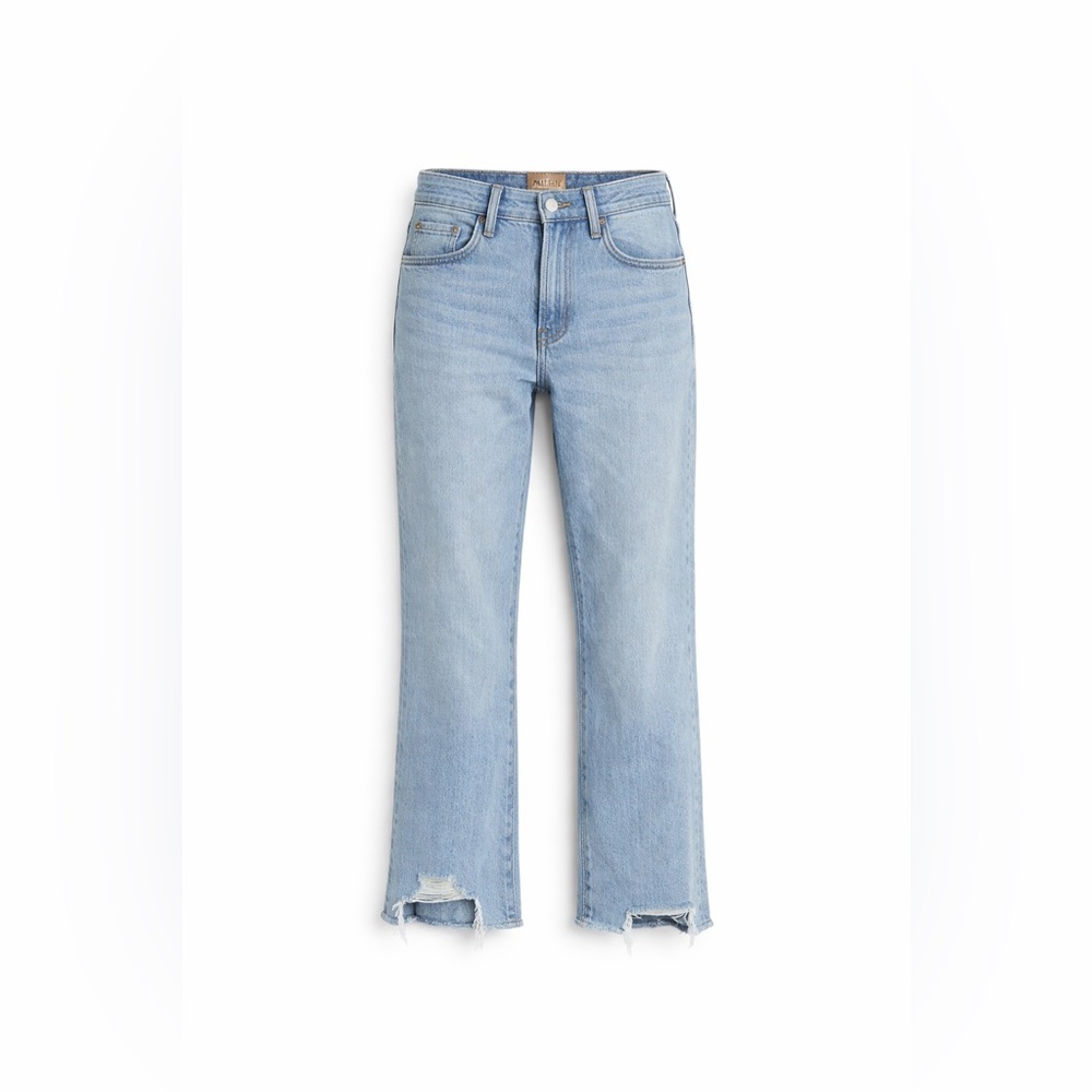 MOTHER Insider Crop Step Chew Jeans 25 Light Wash Raw Hem